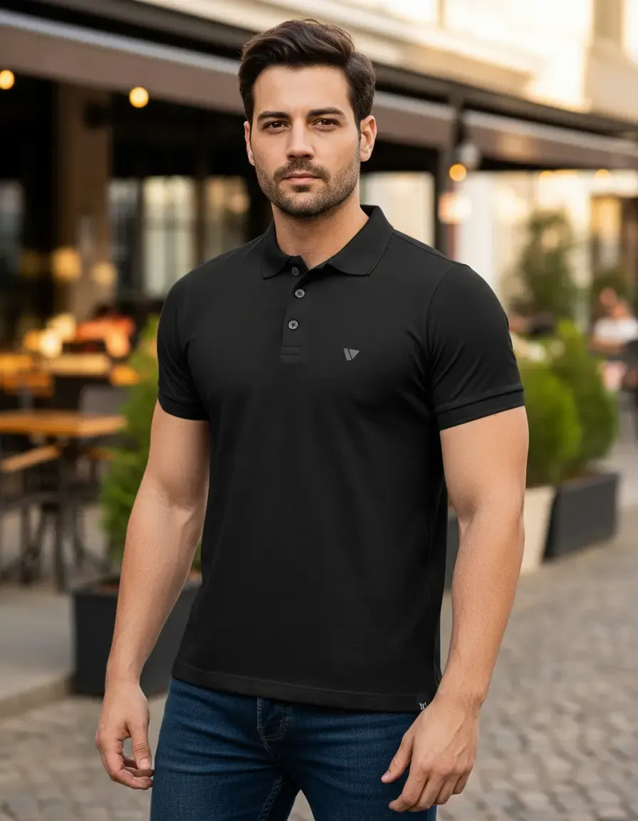 Camiseta Gola Polo Masculina Voker Anti-pilling Premium